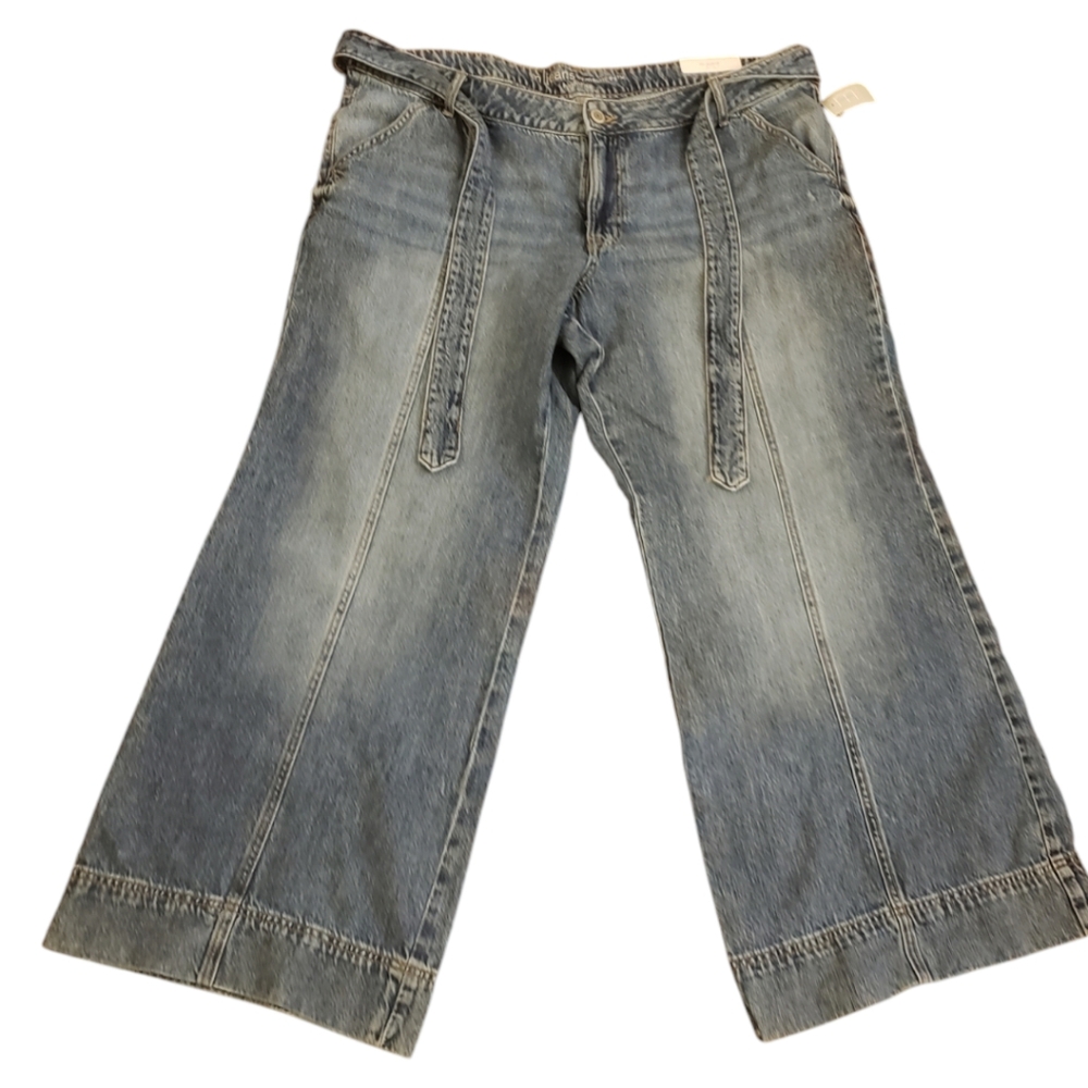 NWT Maurices m. jeans High Rise Wide leg jeans with belt